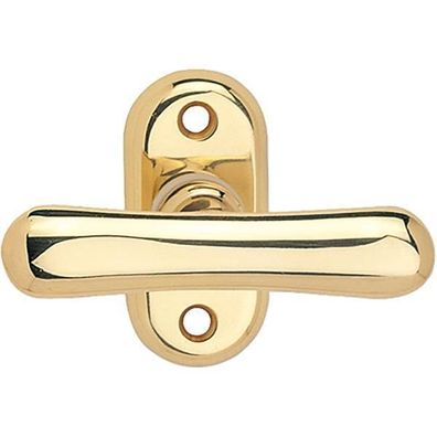 Marchesi Fenstergriff Elegant sichtbar geschraubt 7x35 Messing poliert
