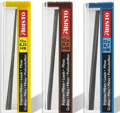 Aristo College Feinminenstift FLP 3 + 3 Set Stift 0.3/0.5/0.7 + Minen 0.3/0.5/0.7