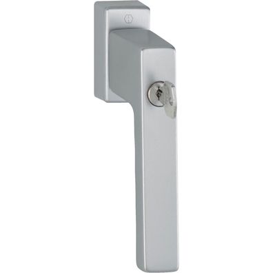 Hoppe Fenstergriff TOULON Sperrzylinder TBT Vierkant 7x43mm Edelstahl Effekt