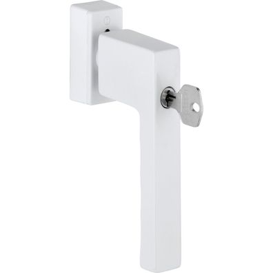 Hoppe Fenstergriff TOULON Sperrzylinder Vierkant 32-42mm Aluminium weiß