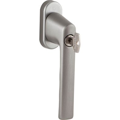 Hoppe Fenstergriff Hamburg Sperrzylinder Aluminium edelstahlfarbig matt