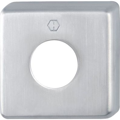 Hoppe Griff-Abdeckrosette eckig Edelstahl matt