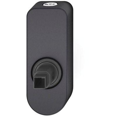 FSB Fenstergriff Adapter-Rosette oval abschließbar Aluminium schwarz matt