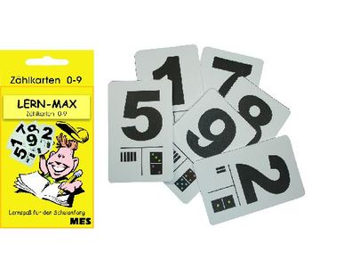 CMI Lernkarten Zählfix 10 Karten 0 - 9 in Schachtel