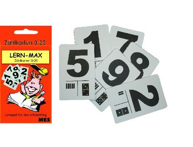 CMI Lernkarten Zählfix 21 Karten 0 - 20 in Schachtel