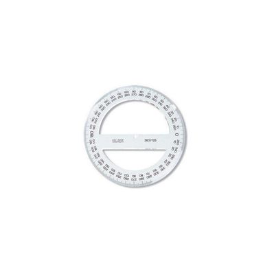 KOH Winkelmesser Plast 360° D = 10 cm Transparent