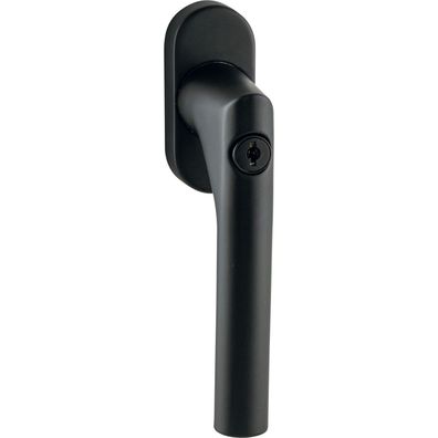 Marchesi Fenstergriff Gehrung Sperrzylinder Edelstahl schwarz matt