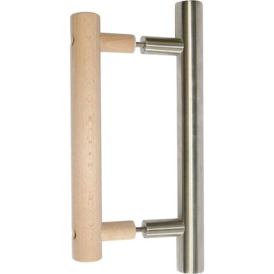 Sentiotec HARVIA Türgriff Holz/Edelstahl Lochabstand 200mm