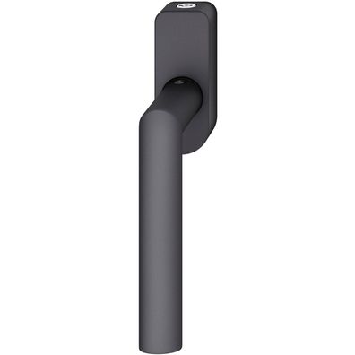 FSB Fenstergriff abschließbar ovale Rosette Aluminium schwarz matt