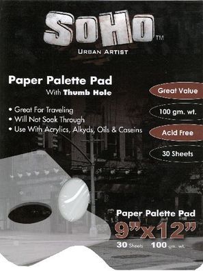 CMI Mischpalette Abreißpalette ca. A4 30 Bl weiß