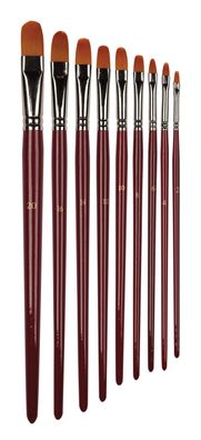 CMI Pinsel Golden Synthetikhaar Katzenzunge 9er Set