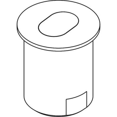 Hawa Bodenhülsen mit Deckel Stahl verchromt