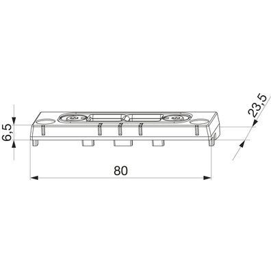 Maco #26460 Riegelschließteil PVC 12/20-13 Rehau/OSMOPANE/VIVA PLAST silber