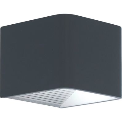 EGLO Leuchten LED Wandleuchte Doninni 6W IP44 3000 K warmweiß anthrazit