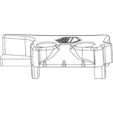 Maco #356352 MM Hebeteil PVC 12/20-13 Rehau rechts silber