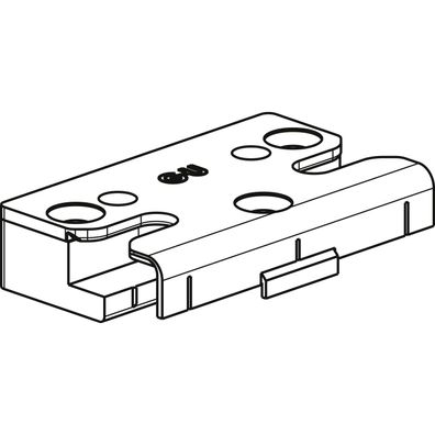 GU Schließplatte SE-Sicherheit für PVC Rehau Euro Design Stahl silber
