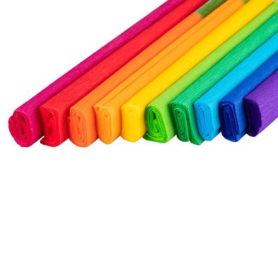 KOH Krepp-Papier 50 cm x 200 cm Mix II sortiert im 10er Pack