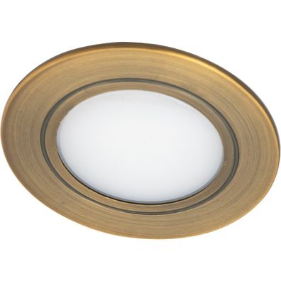 SIRO LED Einbauleuchte SL-Mono Spot 3000 K warmweiß Messing schwarz gebürstet