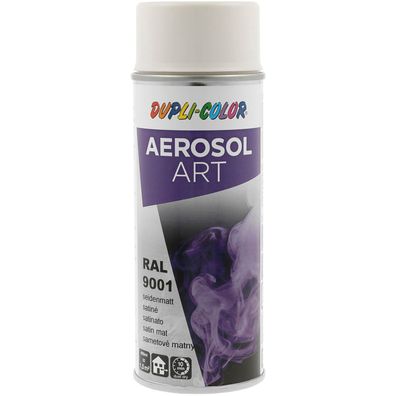 Dupli-Color Lackspray Aerosol Art 400ml cremweiß seidenmatt / RAL 9001 (0.4l)