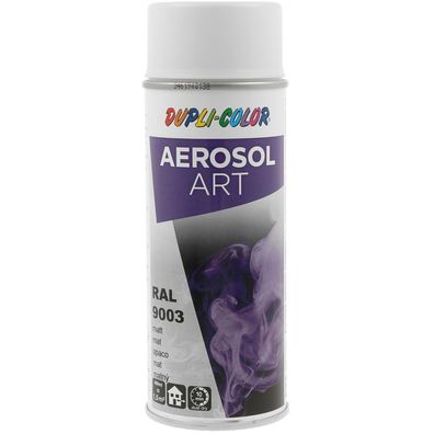 Dupli-Color Lackspray Aerosol Art 400ml signalweiß matt / RAL 9003 (0.4l)