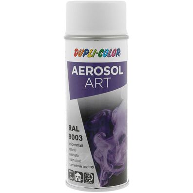 Dupli-Color Lackspray Aerosol Art 400ml signalweiß seidenmatt / RAL 9003 (0.4l)