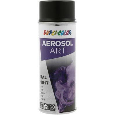 Dupli-Color Lackspray Aerosol Art 400ml verkehrsschwarz matt / RAL 9017 (0.4l)