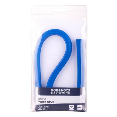 KOH Kurvenlineal Plast blau 50 cm lang