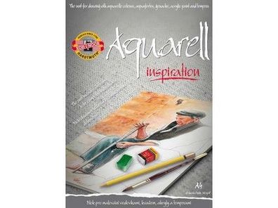 KOH Aquarell- Malblock A4 vorgedruckte Motive 20 Bl 320 g/m²