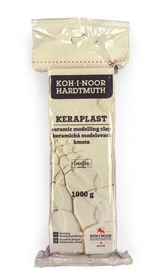 KOH Modelliermasse Keraplast-Ton Lufthärtend 1000g weiß