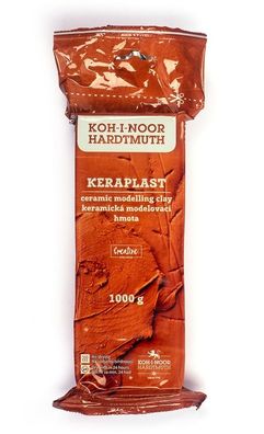 KOH Modelliermasse Keraplast-Ton Lufthärtend 1000g terracot
