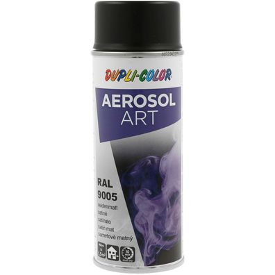 Dupli-Color Lackspray Aerosol Art 400ml tiefschwarz seidenmatt / RAL 9005 (0.4l)