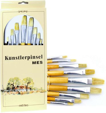 CMI Pinsel Borsten flach 9er Set