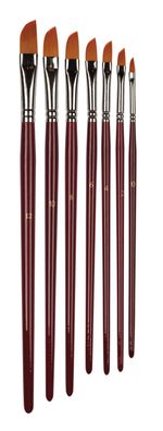 CMI Pinsel Golden Synthetikhaar Schrägzieher 7er Set