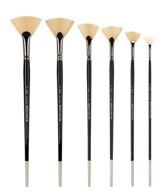 CMI Pinsel Öl & Acryl Borsten Fächer Gr. 12