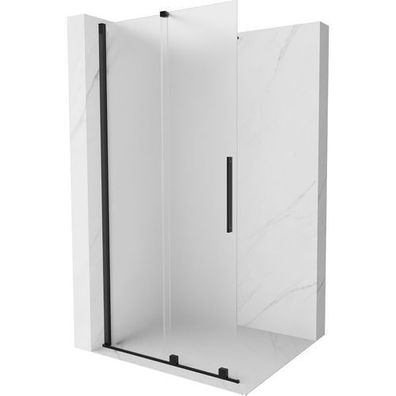 Mexen Velar Walk-in Duschwand, 75x200cm, Satin-Schwarz