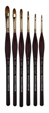 CMI Pinsel Kolinsky Rotmarderh. Katzenz Kurzstil ergon Gr. 4