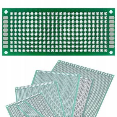 Rosfix Prototypenleiterplatte 30x70 mm – THT, 2,54 mm Raster | Grün