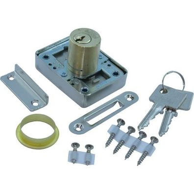 Burg Wächter MZ 23 Zyl.-Kastenschloss Sperre Z 3 Länge 25mm Messing poliert