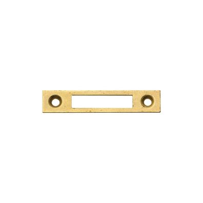 JuNie Schließblech eckig 60x12mm Stahl vermessingt