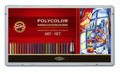 KOH Polycolor- Künstler " Art- Set " 32 Teile im Metalletui