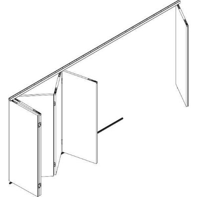 Hawa -Variofold 80/H Grundgarnitur m. Drehlager o. Führung ()