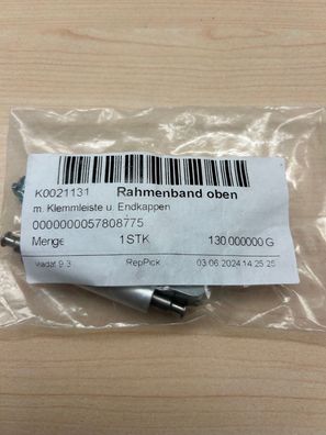 WSS Rahmenband oben Grt. silberfarbig K0021131 für Hueck + TKI