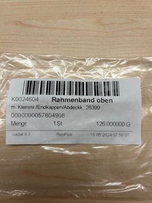 WSS Rahmenband oben Grt. silberfarbig K0024604 Standard