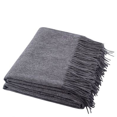 Zoeppritz Basis Since 1828 Cashmere medium grey mel. plaid 940 100% Cashmere 130x1