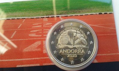2 euro 2025 Andorra PP Kleinstaatenspiele im Etui - Aufl. nur 4000 Ex