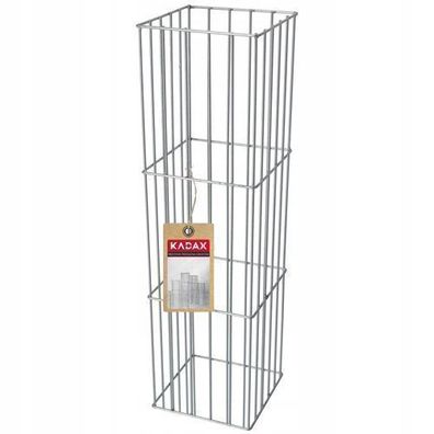 KADAX Säule aus Stahl, Steingabionen, Ziergabione, Steinkorb, 25.5 x 90 cm