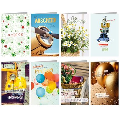 SKOR Glückwunschkarten " Verschiedene Anlässe " sort M1 1St