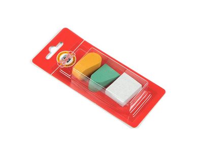 KOH Radiergummi Thermoplast sortiert 3er Blister
