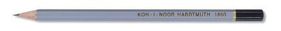 KOH Graphitstifte Gradation grau lakiert B 12er