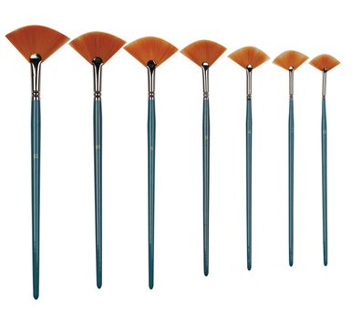 CMI Pinsel Golden Synthetikhaar Fächer 7er Set